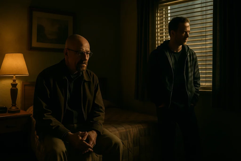 Уолтер и Джесси в мотеле