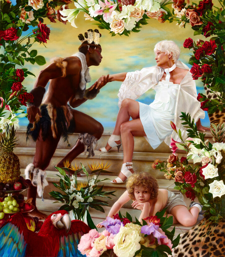 Дама и Вождь из проекта «Пир Трималхиона» в постановке AES+F