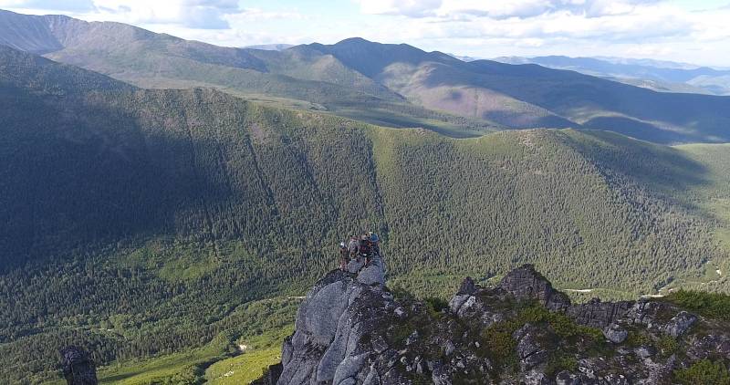Вид на дальневосточную тайгу в Хабаровском крае — природный очаг распространения клещевого энцефалита
