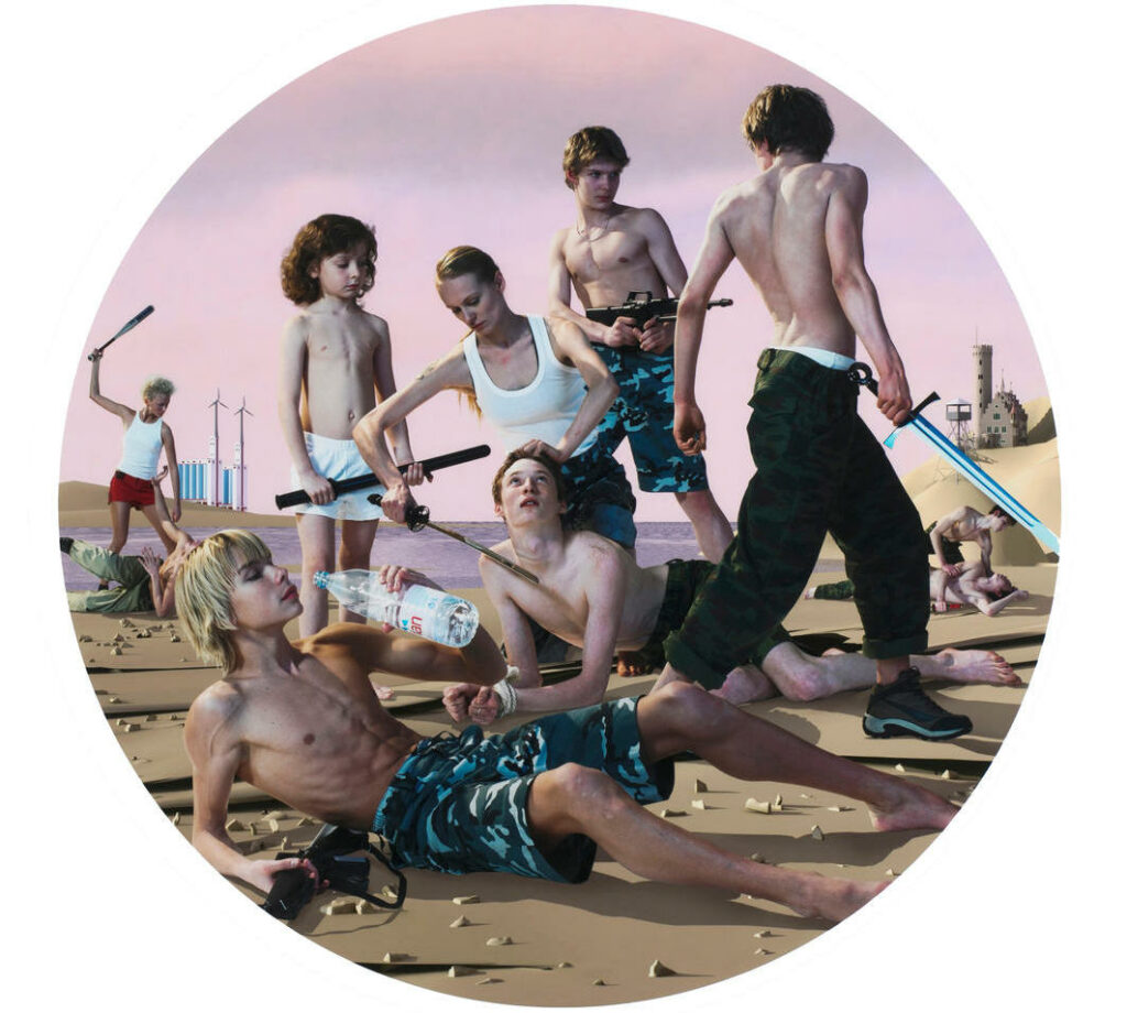 Тондо 3 из серии «Последнее восстание» художников AES+F