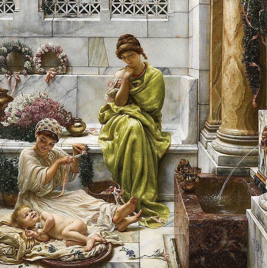 Уголок рынка жанровая сцена викторианского академиста Edward John Poynter
