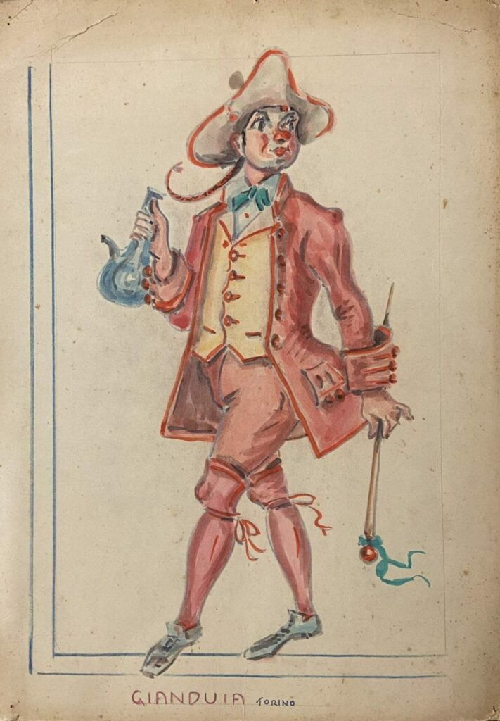 Традиционная итальянская сладость Gianduja символ Турина