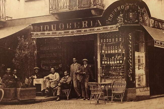 Фирменный магазин Ferrero конец 1940-х годов