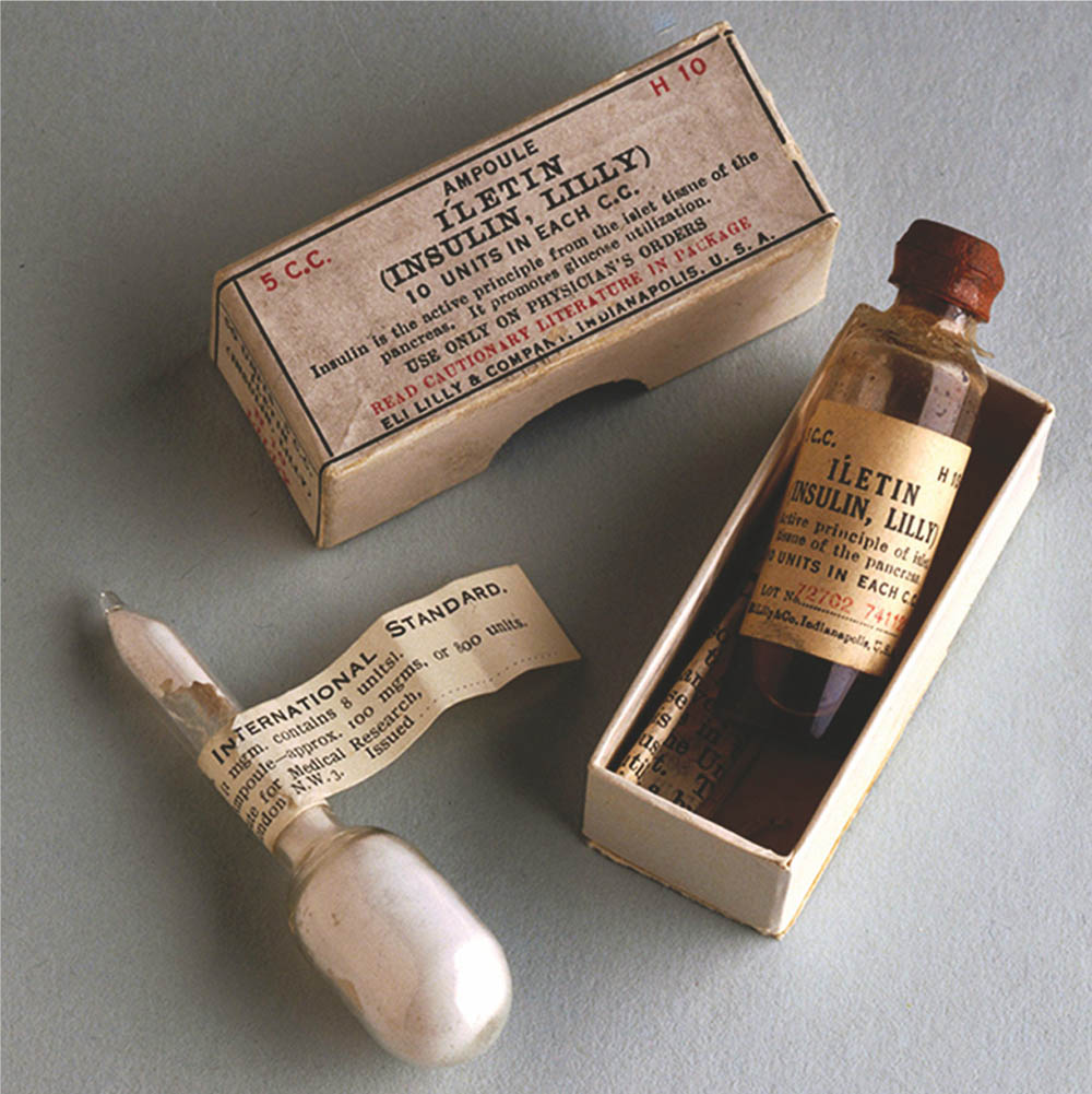 Упаковка инсулина 'Илетин' начала XX века