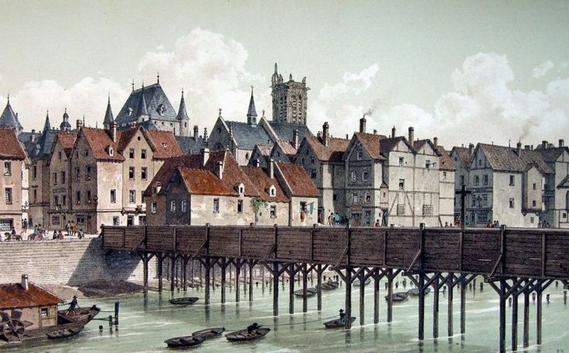 Вид на средневековый город