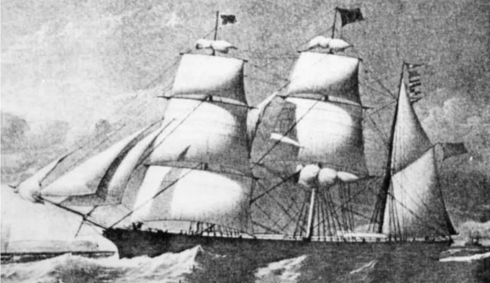 Парусник Saint-Paul на котором юнга Narcisse Pelletier отправился в плавание в 1857 году