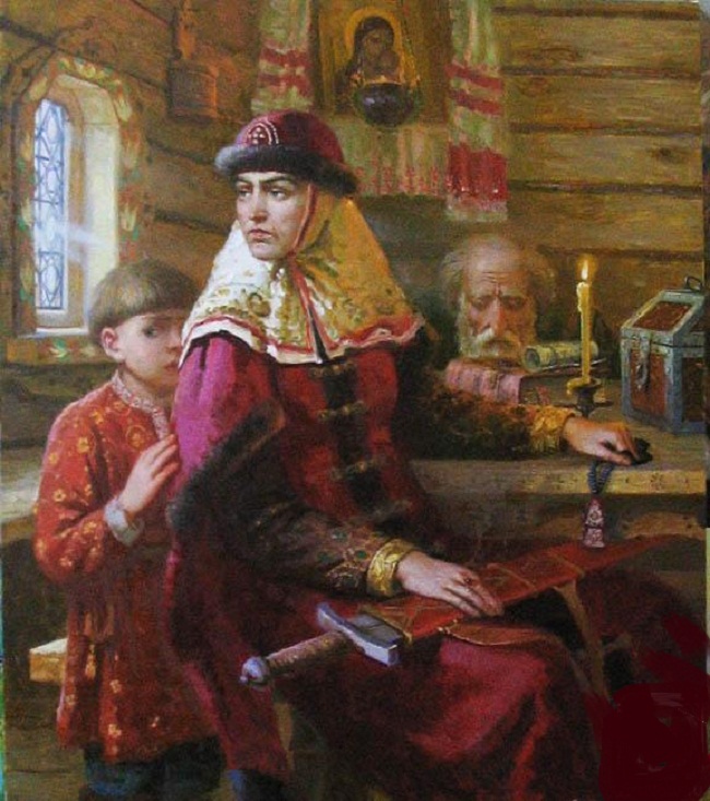 Портрет Марфы Борецкой как символа новгородской вольницы