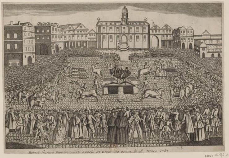 Публичная казнь на Гревской площади в Париже