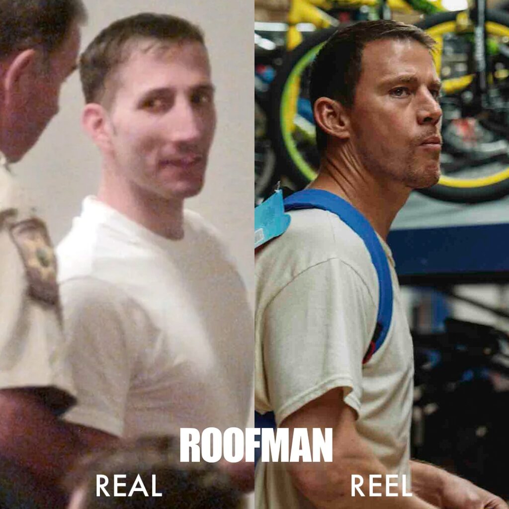 Коллаж - Ченнинг Татум и реальный Джеффри Манчестер