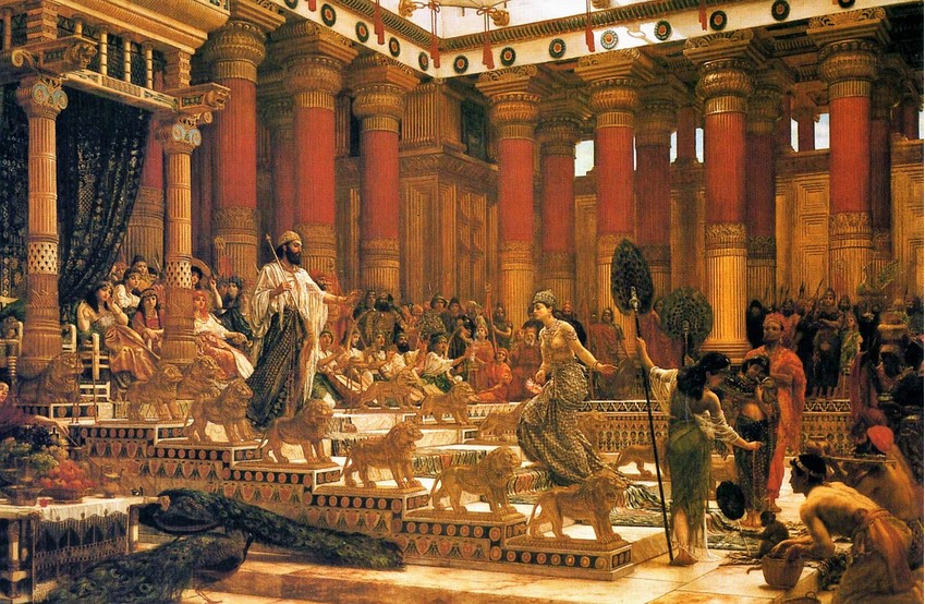 Царь Соломон 1890 года работа художника Edward John Poynter