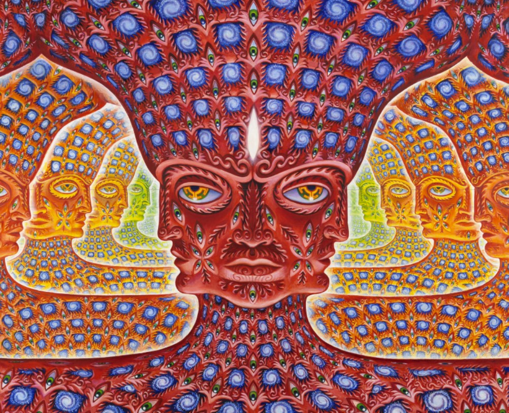 Божественное вдохновение: лучи из глаз и рук художника