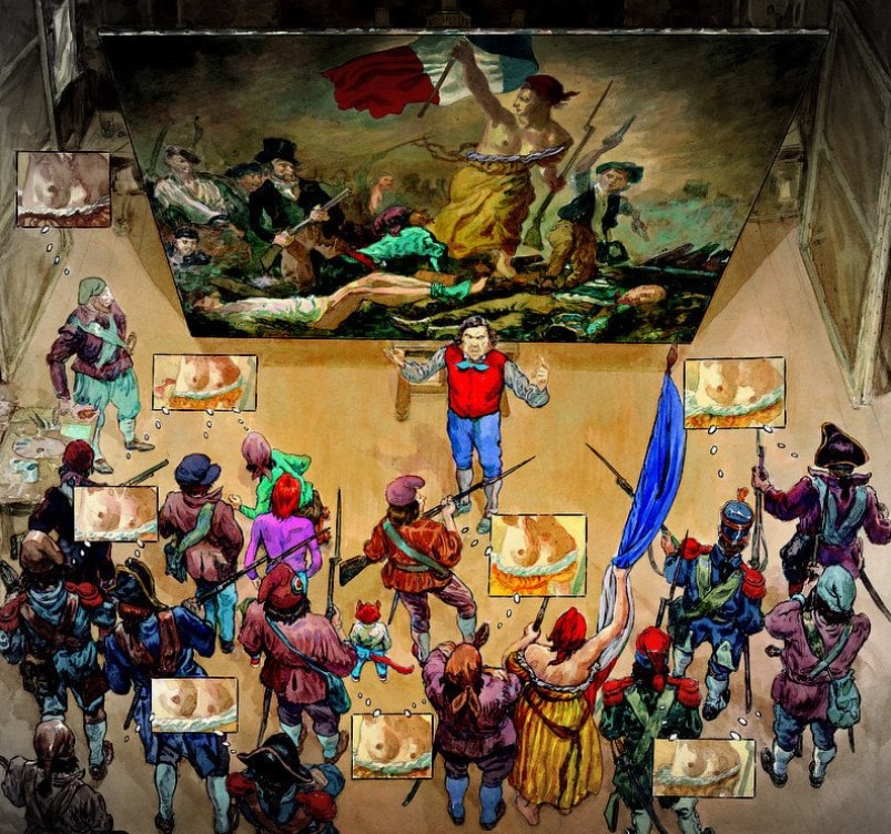 Фантазийная встреча Ван Гога и Тулуз-Лотрека работа Gradimir Smudja