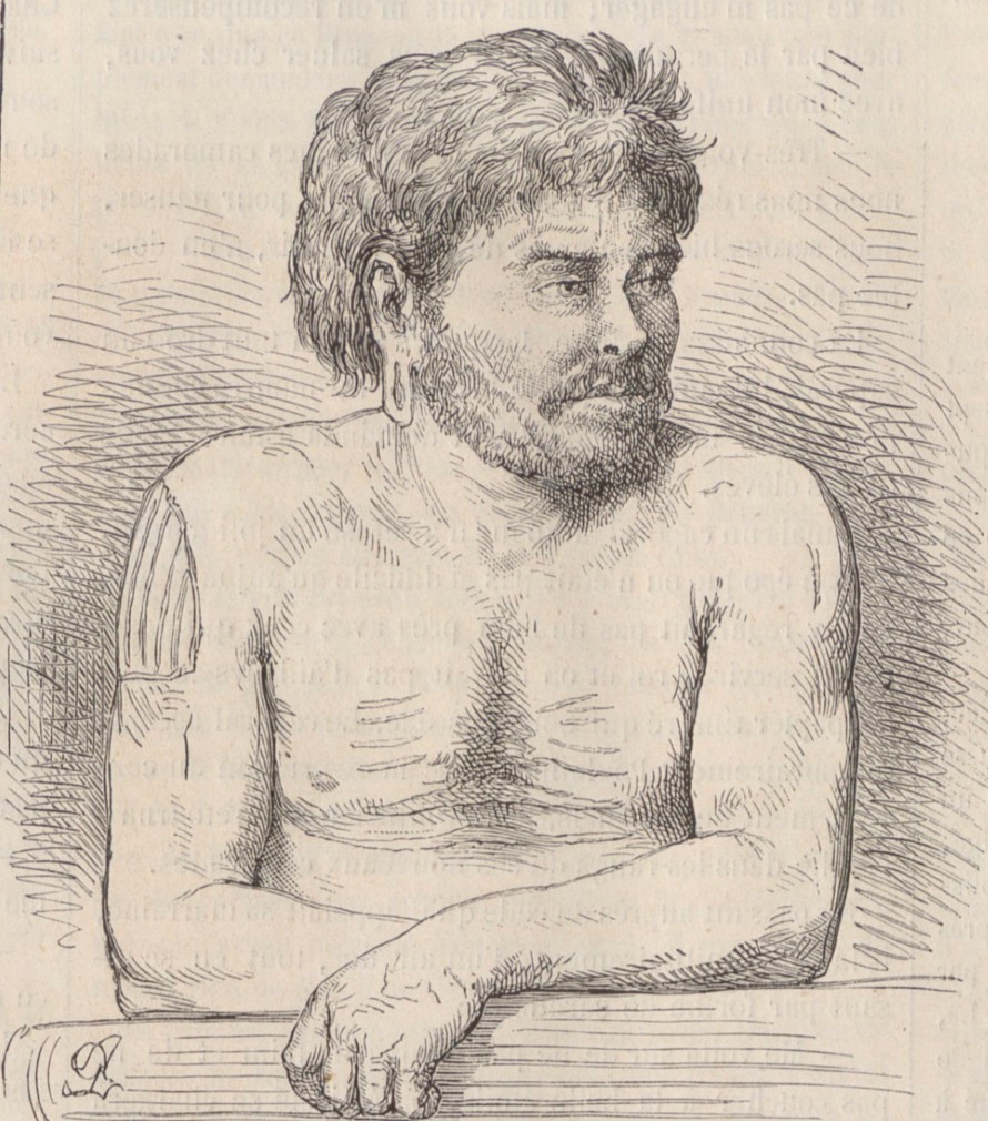 Внешний вид Narcisse Pelletier после 17 лет в племени Uutalnganu Австралия