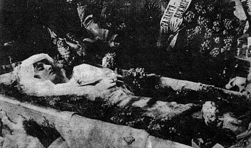 Похороны Веры Холодной в Одессе февраль 1919 года