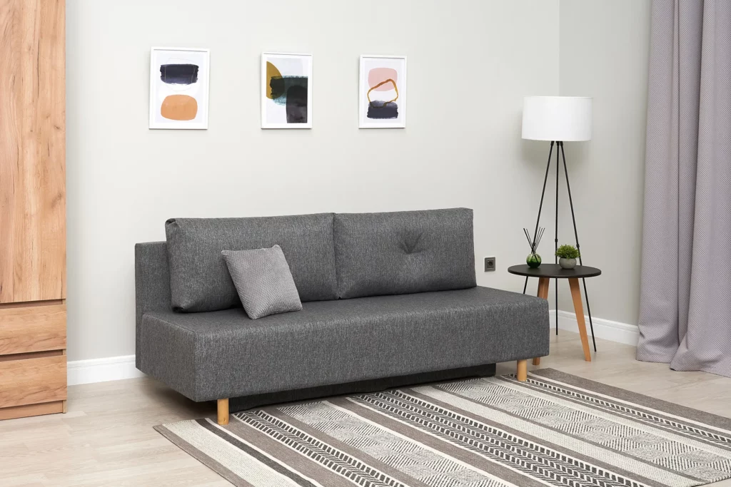 Диван евро темно серый