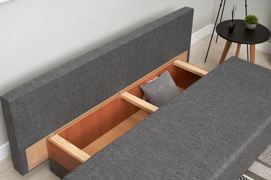 Диван темно серый