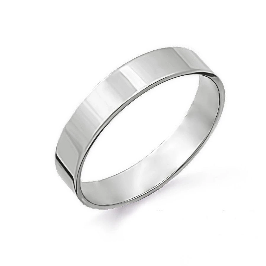 Кольцо обручальное из белого золота 585 пробы