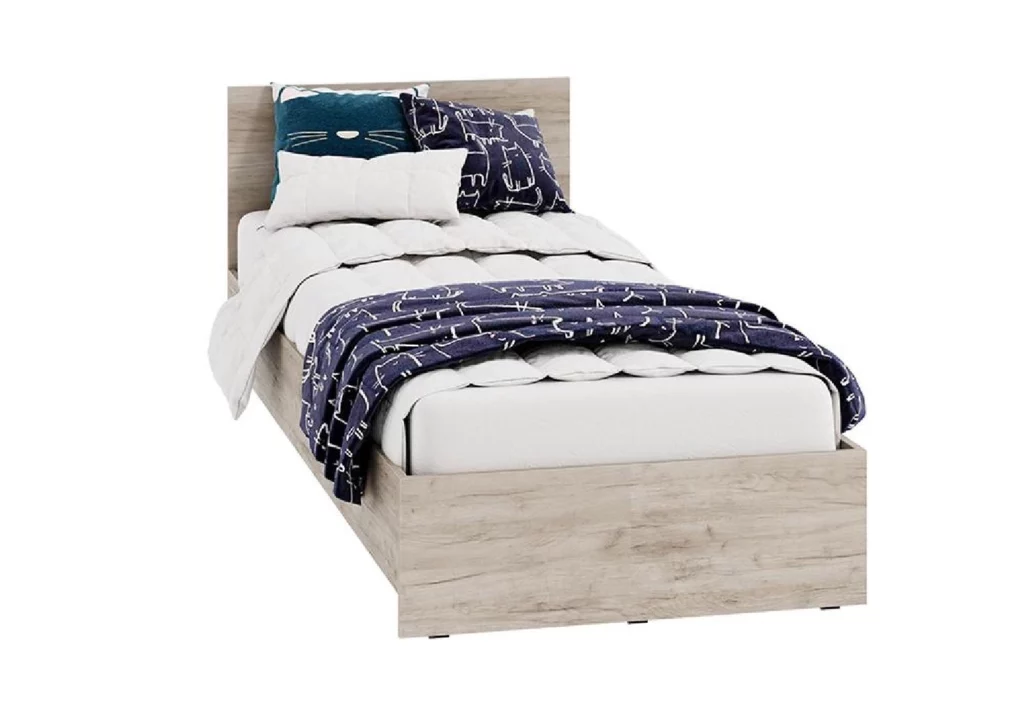 Кровать ронда дуб крафт серый