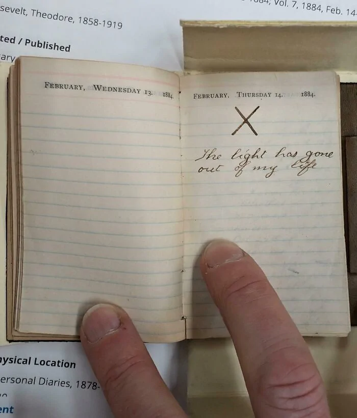 Дневник Теодора Рузвельта запись о смерти жены и матери трагедия президента