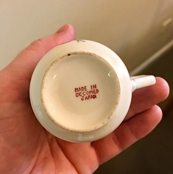 Чашка из оккупированной Японии послевоенный период 1945-1952 артефакт