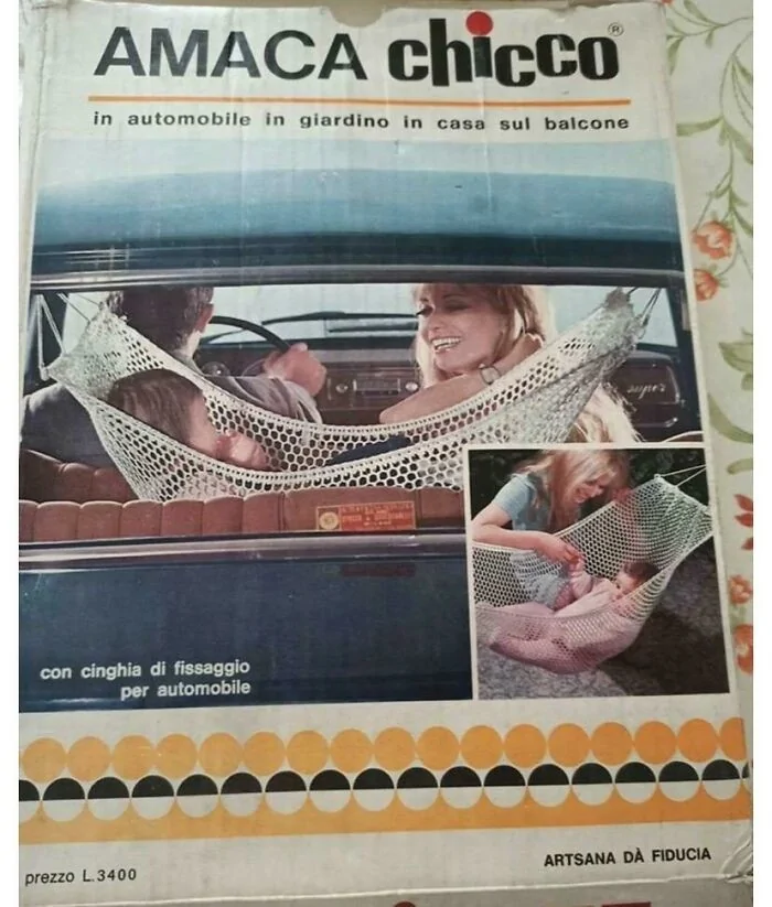 Автомобильный гамак для младенцев 1970-е безопасность детей в прошлом