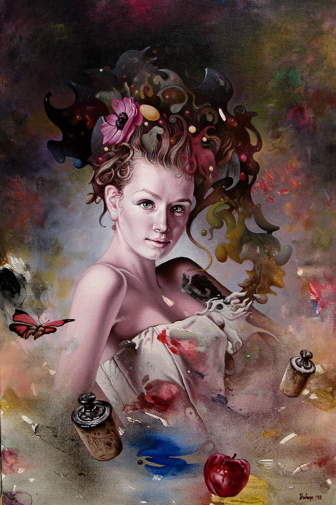 Работа Драгана Илича Реальные ожидания с женской фигурой