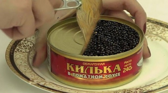 Советские консервы килька в томате банка магазин СССР 1970-е