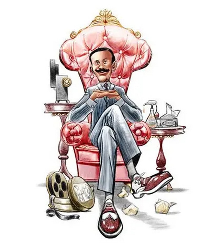 Современная карикатура на короля Альфонсо XIII (Alfonso XIII)