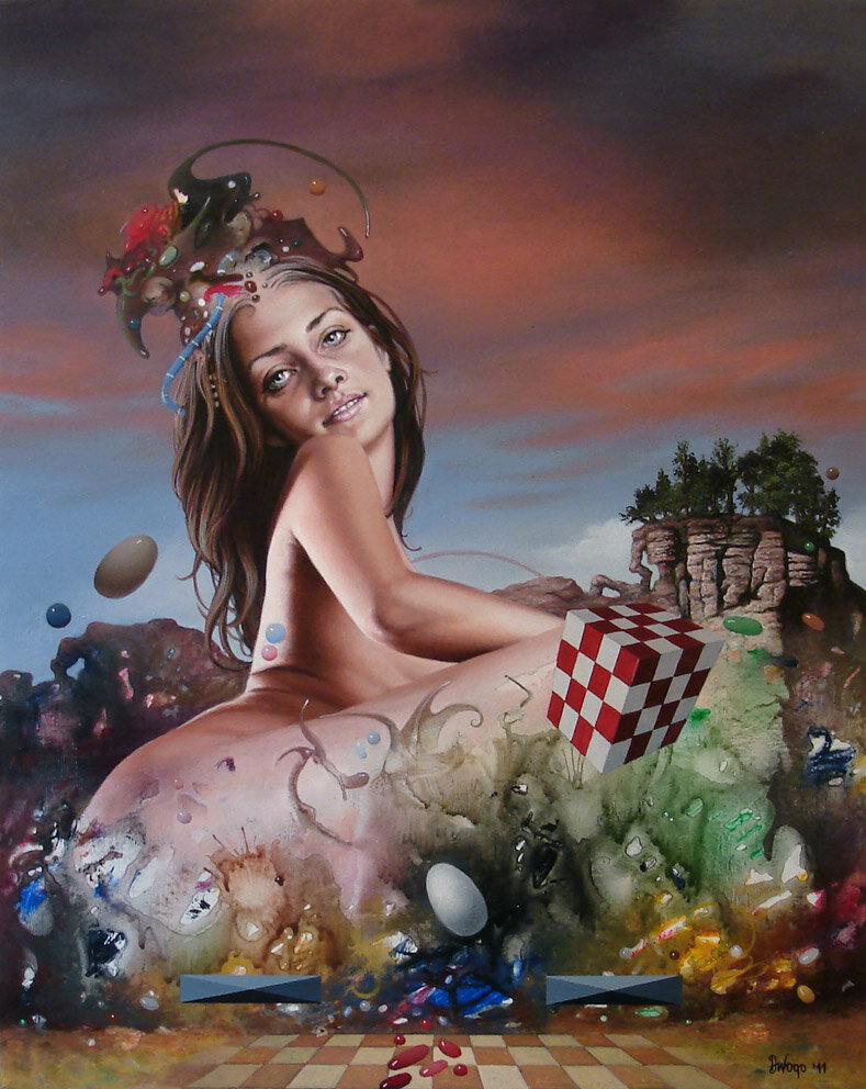 Работа сербского художника Драгана Илича Как с символическими образами