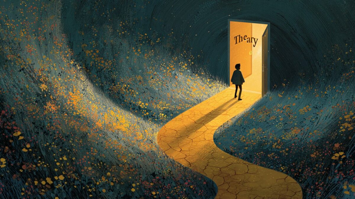 Иллюстрация шагов к первой терапии: от сомнений к действию