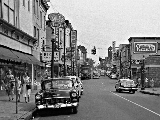 Исторический вид Балтимора в пятидесятые годы