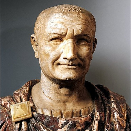 Портрет императора Веспасиана автора налога на мочу в Древнем Риме