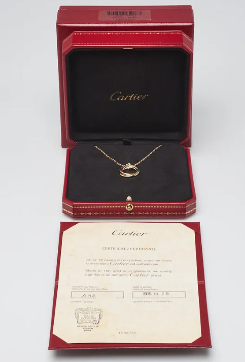 Cartier в коробке с документами