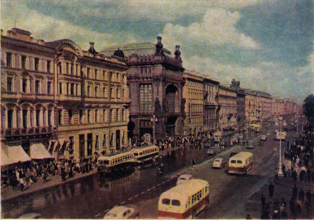 Панорамный вид Ленинграда советских времен