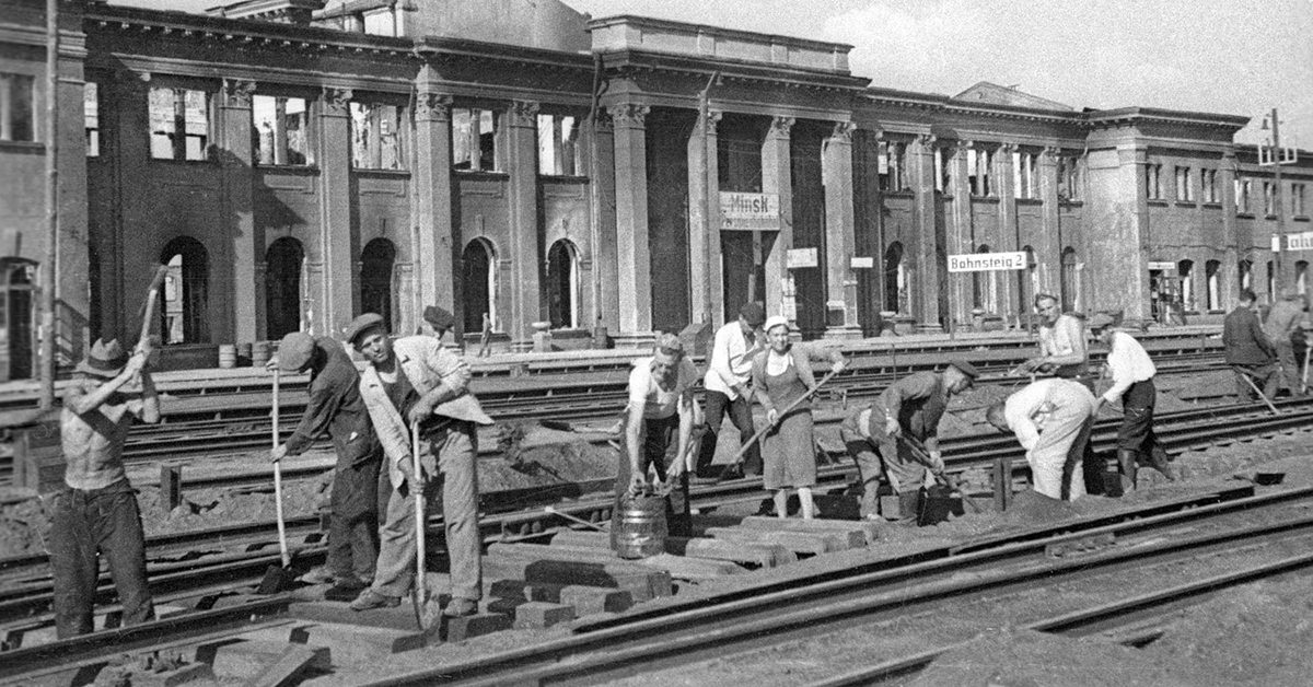 строительство железной дороги в СССР 1940-х - 1950-х годов