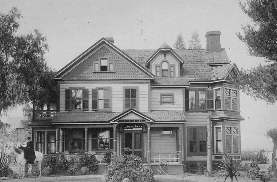 Фермерский дом в долине Санта Клара до перестройки в Winchester Mystery House