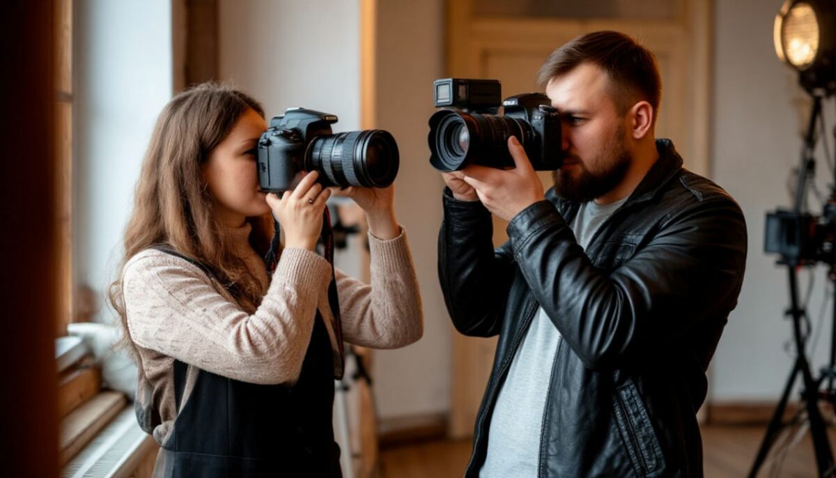 Фотограф и его ассистент