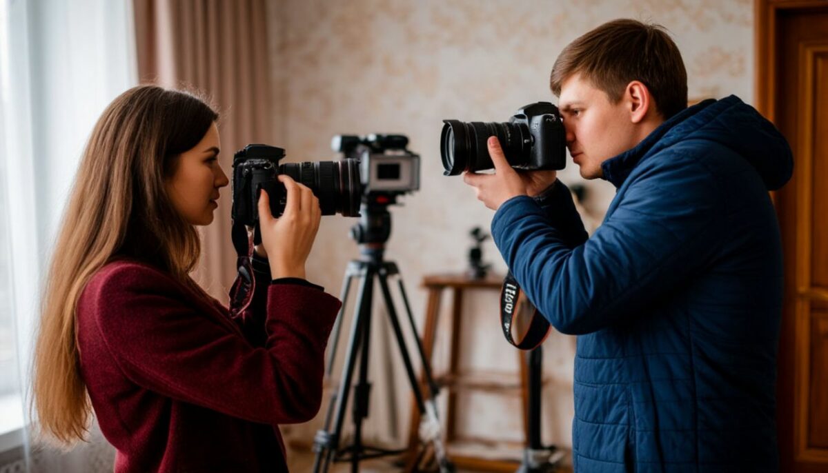 Фотограф и его ассистент