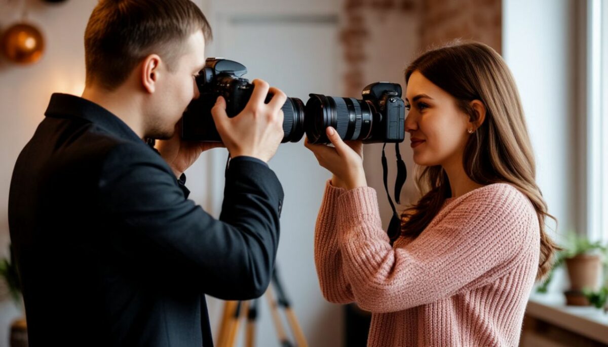 Фотограф и его ассистент