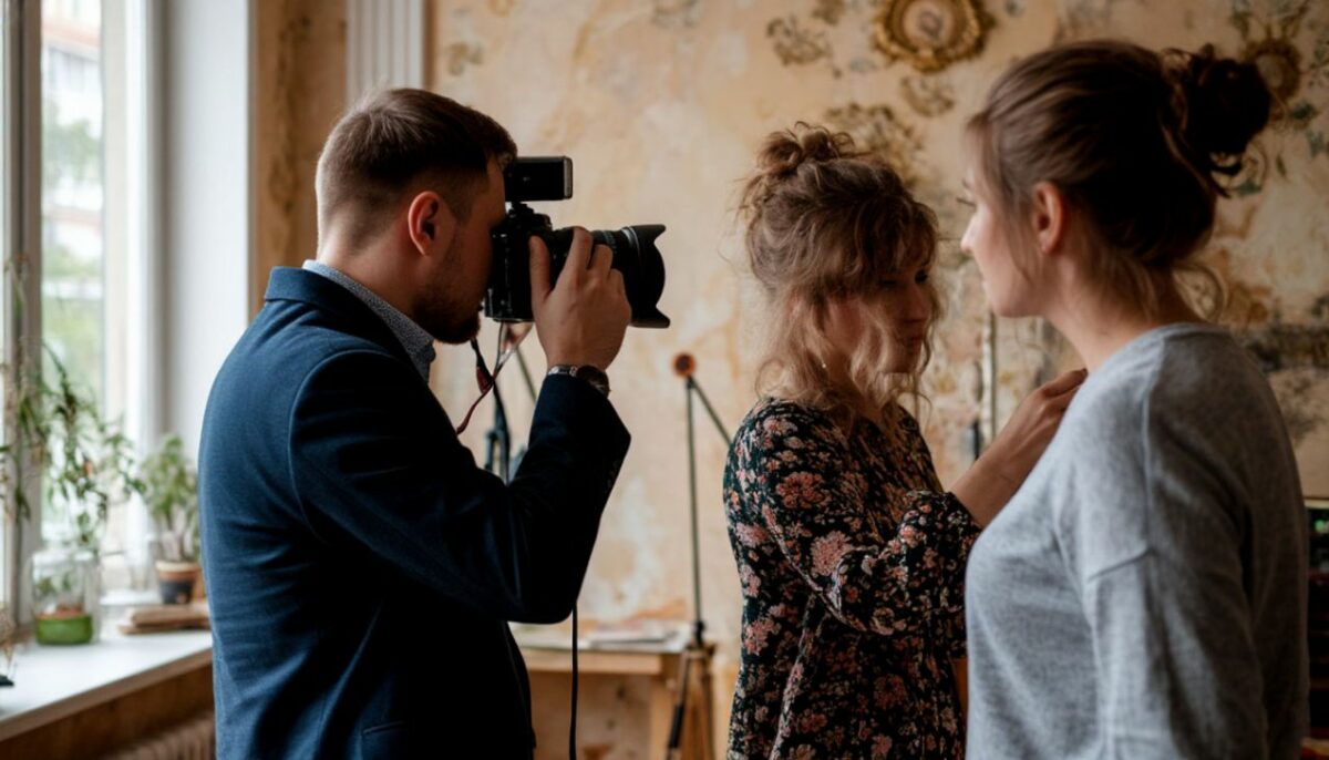 Фотограф и его ассистент