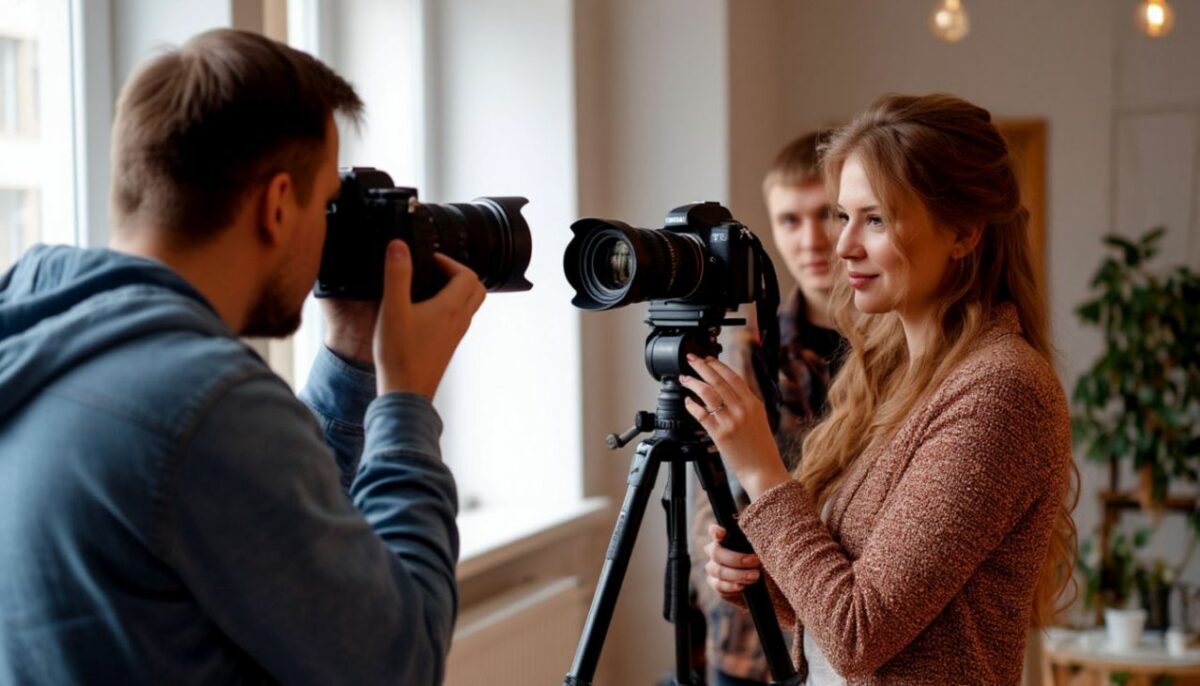 Фотограф и его ассистент