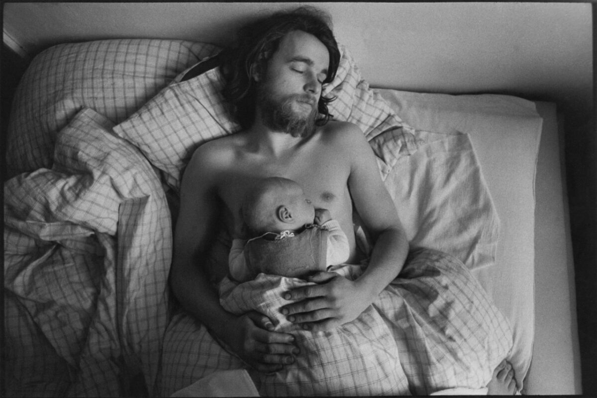 Отец и ребенок Бранденбург семья ГДР 1970-1980-е