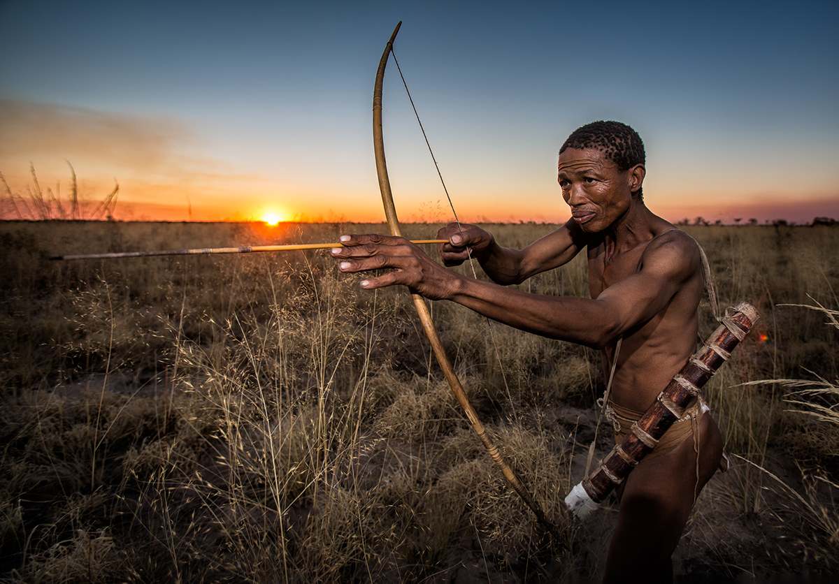 Портрет лучшего охотника-бушмена