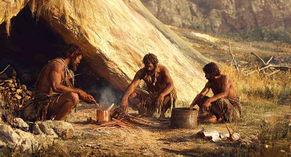 Изображение жизни людей в эпоху неолита