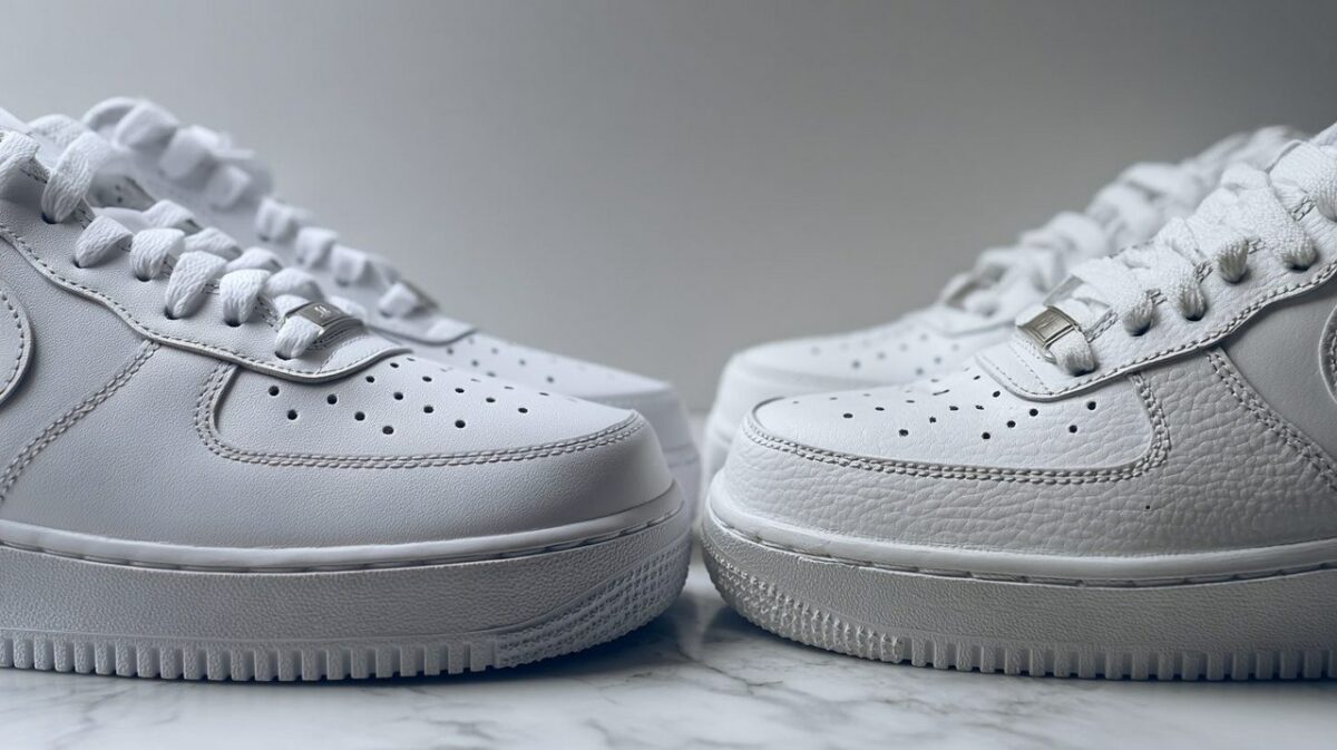 Сравнение оригинальных и поддельных Nike Air Force 1