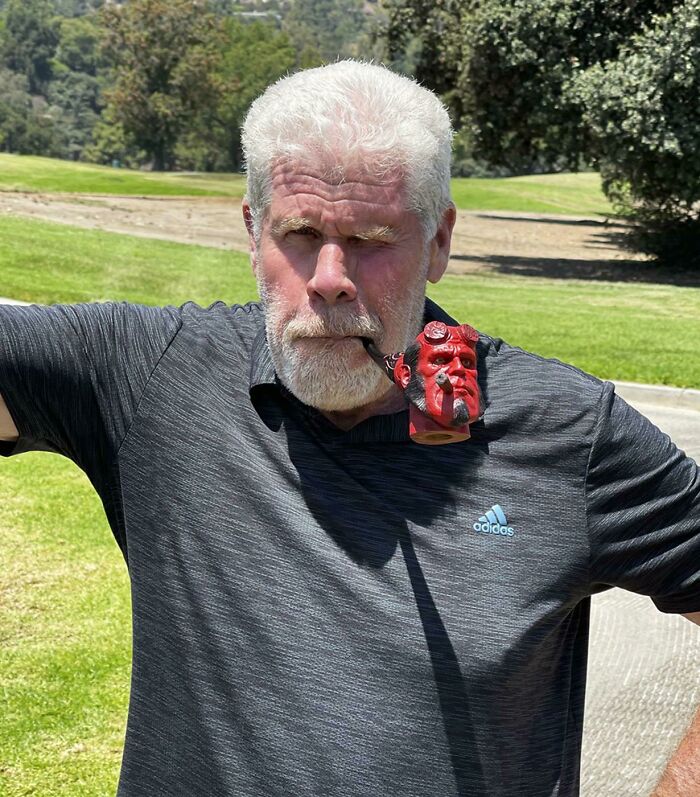 Курительная трубка в стиле Хеллбоя (Hellboy) из бриара