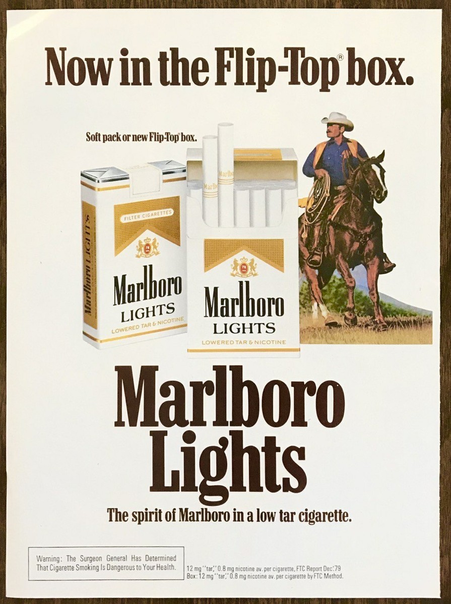 Реклама Marlboro два вида пачек