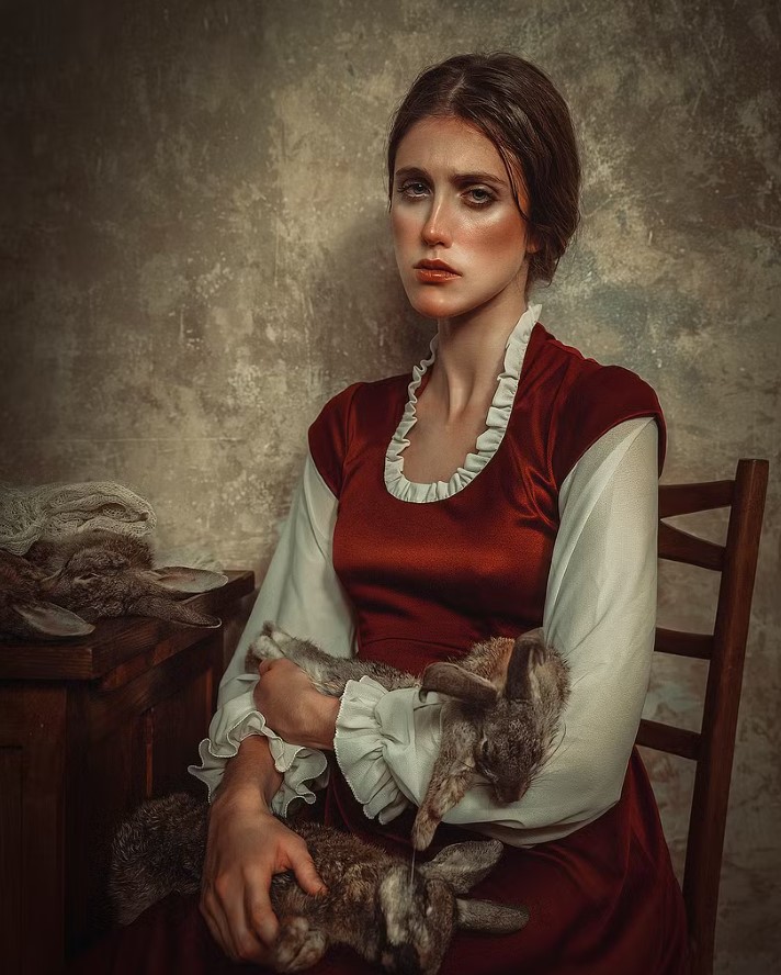 Девушка с кроликом