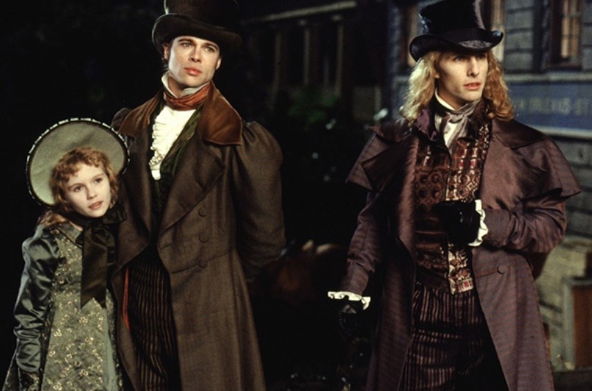 Кирстен Данст, Брэд Питт и Том Круз (Tom Cruise) в фильме Интервью с вампиром