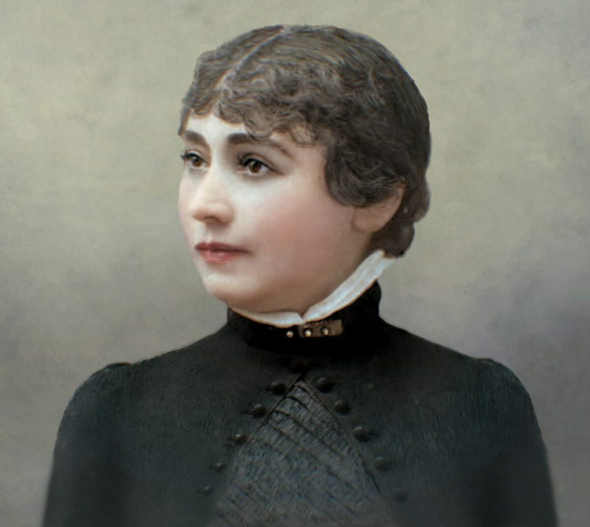 Сара Винчестер портрет вдовы оружейного магната в черном викторианском платье